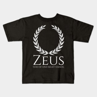 Zeus - God Of One Night Stands - Ancient Greek Mythology Kids T-Shirt